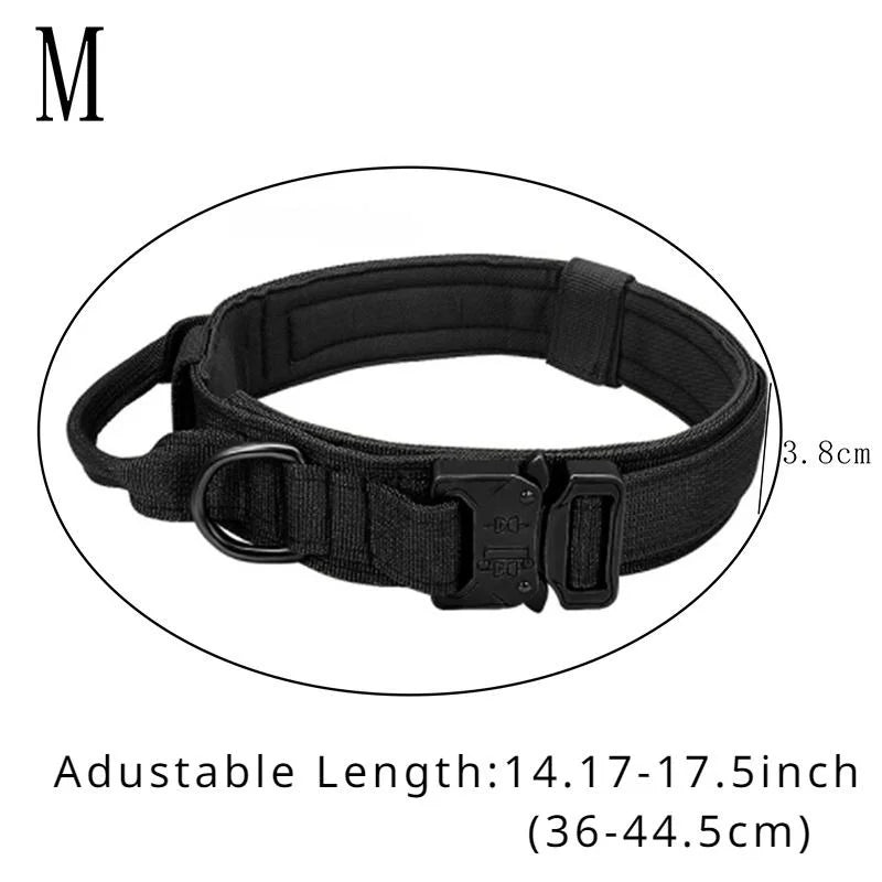 Dog Collar Durable Tactical Leash Set Adjustable Military Pet Collar Leash Medium Large Dog German Shepherd Training Accessories