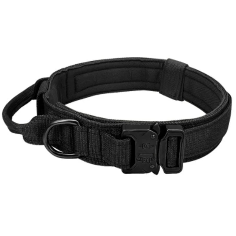 Dog Collar Durable Tactical Leash Set Adjustable Military Pet Collar Leash Medium Large Dog German Shepherd Training Accessories