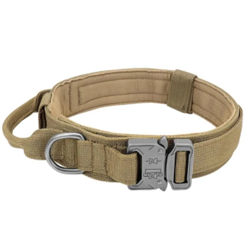 Dog Collar Durable Tactical Leash Set Adjustable Military Pet Collar Leash Medium Large Dog German Shepherd Training Accessories