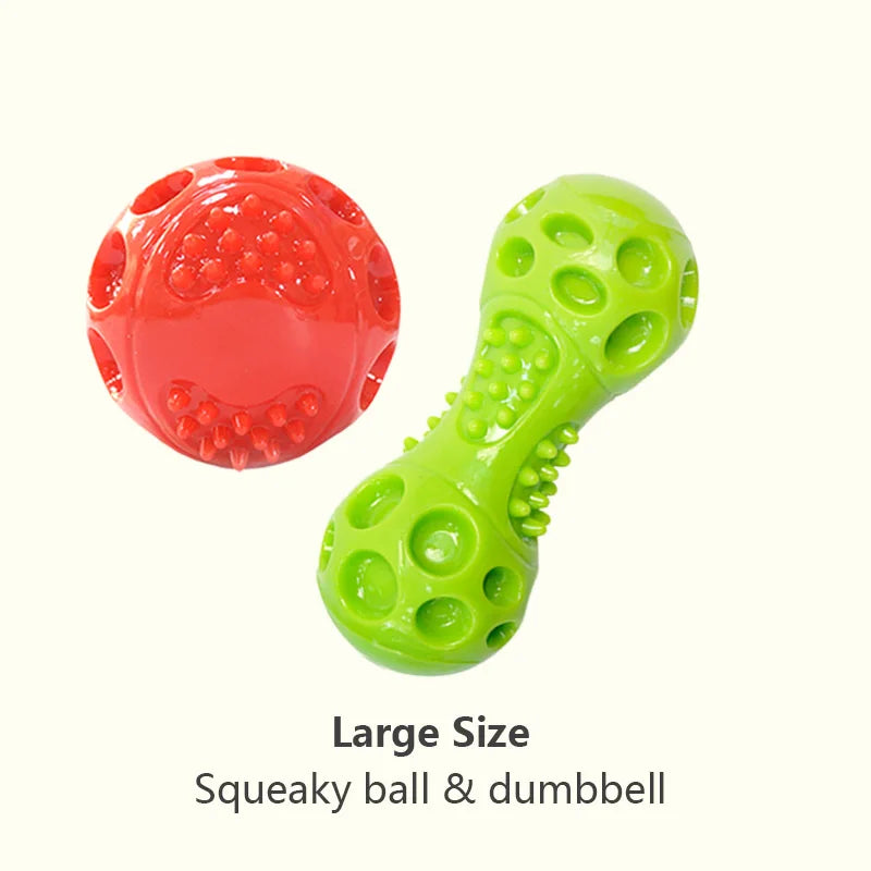 Caitec Dog Toys Squeaking Bouncing Ball Durable Floatable Springy Pet Toys Squeaky Ball Bite Resistant