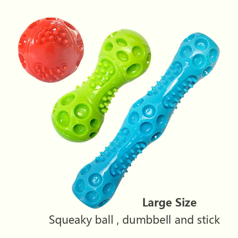 Caitec Dog Toys Squeaking Bouncing Ball Durable Floatable Springy Pet Toys Squeaky Ball Bite Resistant