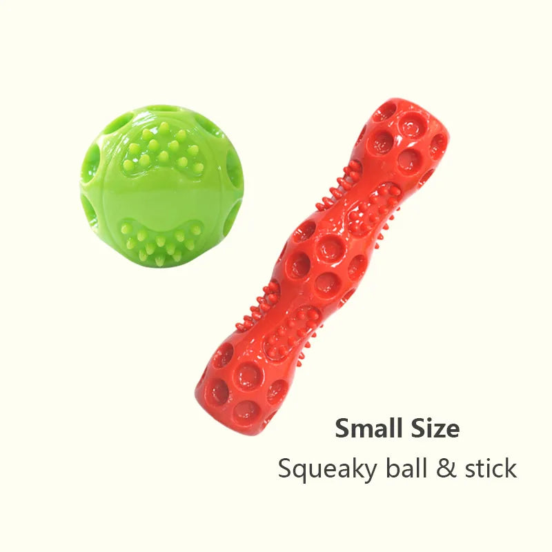 Caitec Dog Toys Squeaking Bouncing Ball Durable Floatable Springy Pet Toys Squeaky Ball Bite Resistant