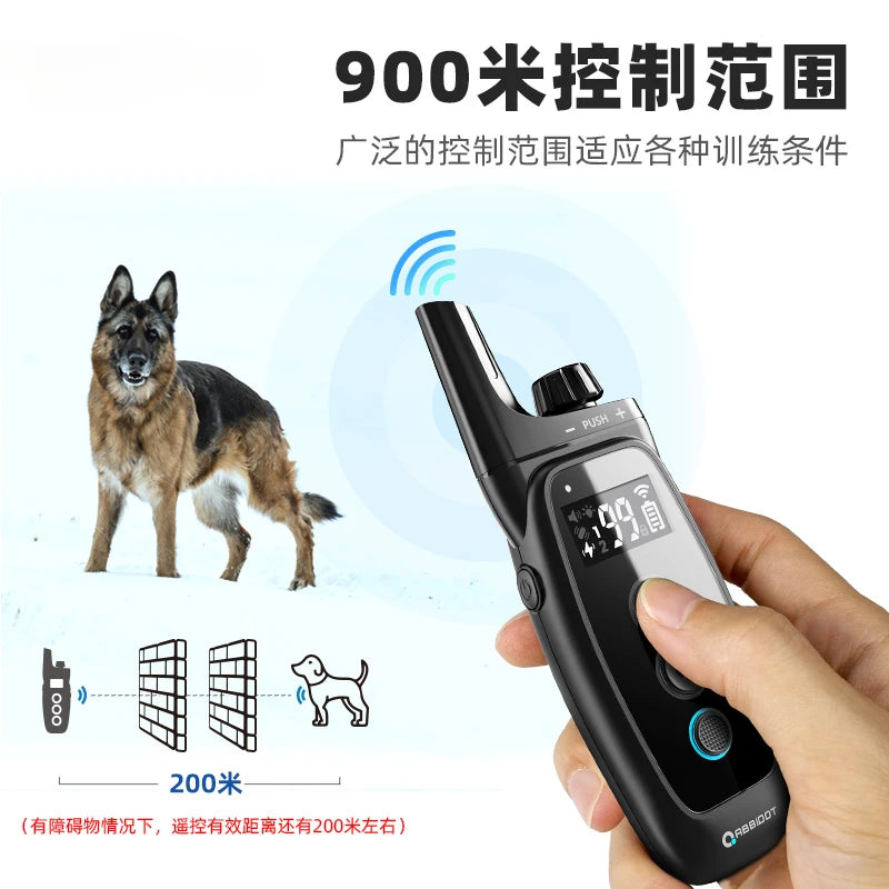 ABBIDOT T50 Training Collar Dogs Electric Shock for Large Pets 3000ft with LED Light Canine Equipment Supplies Accessories Strap