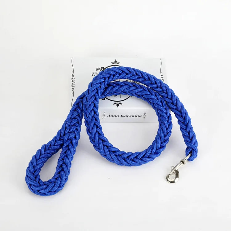 Heavy-Duty Braided Nylon Dog Leash "Training-Optimized" Comfort Grip For Training & Walking, Enhanced Control And Safety