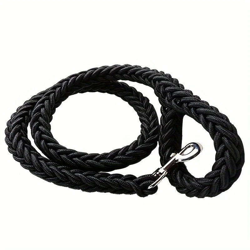 Heavy-Duty Braided Nylon Dog Leash "Training-Optimized" Comfort Grip For Training & Walking, Enhanced Control And Safety